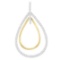 14k Two-tone Gold 1.00ct Diamond Necklace