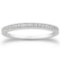 14k Wgold .11ct Diamond Micro-pave Milgrain Band