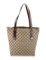 Gucci Charmy Brown & Neut Canvas Gg Tote