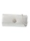 Tiffany & Co. White Leather Turn-lock Cls Clutch