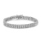 Elegant 1.00ct Diamond Collar Line Link Bracelet