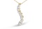 14k Gold Baguette & Round 3.00ct Diamond Necklace