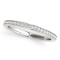 14k White Gold Round .24ct Diamond Simple Ring