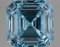 Fancy Blue Asscher Cut 3.01ct Vs1 Lab Diamond