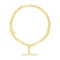 14k Gold Oval & Round Chain Toggle Bracelet