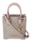 Michael Kors Pink Monogram Snap Cls Top Hdl Bag