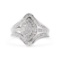 14k Gold .75ct Diamond Cluster Ring