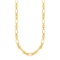 14k Gold Twisted And Polished Link Necklace