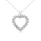 Dazzling .28ct Diamond Open Heart Necklace