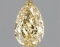 Fancy Yellow Pear Cut 1.06ct Vvs1 Lab Diamond
