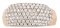 18k Rose Gold Round 1.04ct Diamond Multi Row Ring