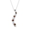 14k Gold 1.09ct Red & White Diamond Necklace