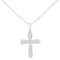 Timeless .24ct Diamond Inlaid Cross Necklace