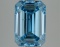 Fancy Blue Emerald Cut 4.68ct Vs2 Lab Diamond