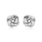 Sterling Silver Petite Polished Love Knot Earrings