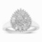 10k Gold .54ct Diamond Pear Shaped Cocktail Ring