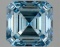 Fancy Blue Asscher Cut 3.06ct Vs2 Lab Diamond