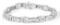 14k Wgold Round & Baguette 2.50ct Diamond Bracelet