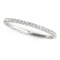 14k Wgold .12ct Diamond Pave Setting Wedding Ring