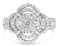 14k Wgold 1.00ct Diamond Floral Cluster Ring