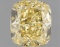 Fancy Yellow Cushion Cut 1.08ct Vvs2 Lab Diamond