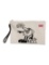 Kenzo Neut Canvas Silver-tone Hdw Emb Clutch
