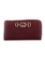 Gucci Burgundy Leather Zip Cls Continental Wallet