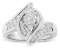 14k Wgold 1.25ct Diamond Twisted Composite Ring
