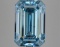Fancy Blue Emerald Cut 7.23ct Vs2 Lab Diamond