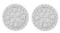 10k Gold Round 1.48ct Diamond Cluster Earrings