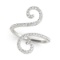 14k Wgold Round .45ct Diamond Flourish Style Ring