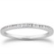 14k White Gold Round .21ct Diamond Wedding Band