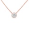 10k Gold .50ct Diamond Bezel-set Necklace