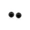14k Wgold Round 1.50ct Black Topaz Stud Earrings