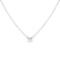 14k Gold Oval .25ct Diamond Solitaire Necklace