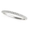 14k Wgold .12ct Diamond Scallop Style Wedding Band