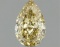 Fancy Yellow Pear Cut 1.03ct Vvs2 Lab Diamond