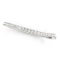 14k Wgold .09ct Diamond Slim Curved Wedding Ring