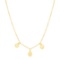 14k Gold Mom Necklace With Circle Drops Necklace