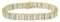 14k Gold Round & Baguette 5.50ct Diamond Bracelet