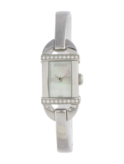 Gucci 6800 Series Ss Mop Dial Qtz Women's 17mm