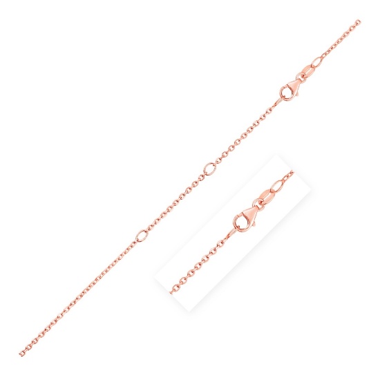 14k Rose Gold Double Extendable Cable Chain