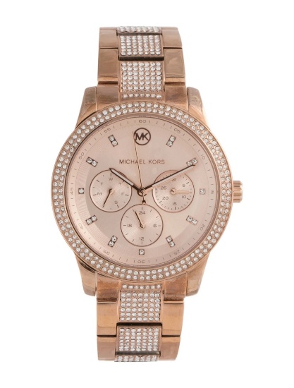 Michael Kors Oversized Tibby Pave Qtz Women's 40mm