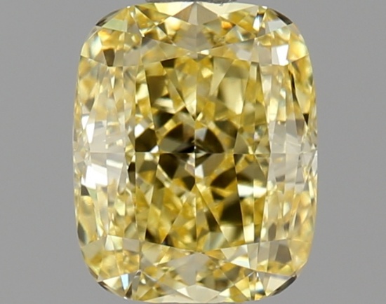 Fancy Yellow Cushion Cut 1.37ct Vs1 Lab Diamond