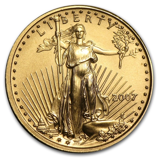 2007 1/10 Oz American Gold Eagle Bu