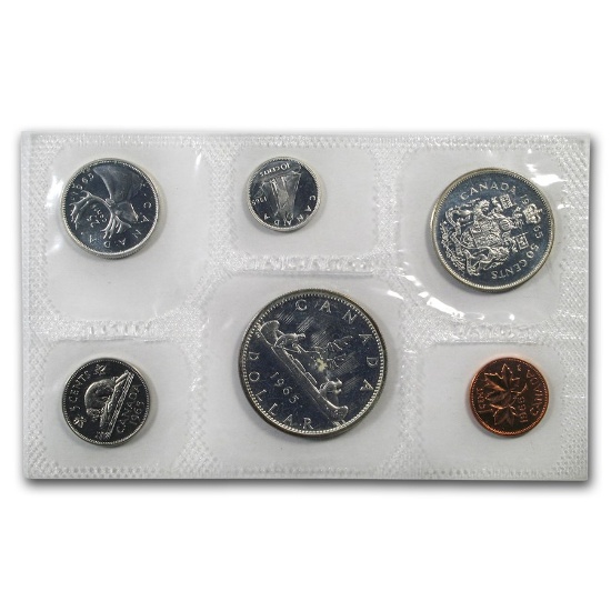 1965 Canada 6-coin Silver Prooflike Set