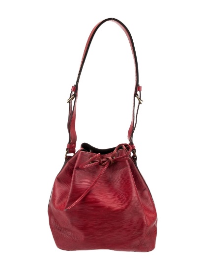 Louis Vuitton Noe Vintage Red Epi Bucket Bag