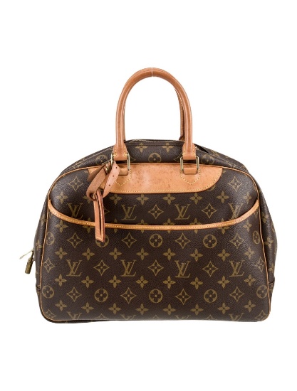 Louis Vuitton Deauville Brn Brass Hdw Top Hdl Bag