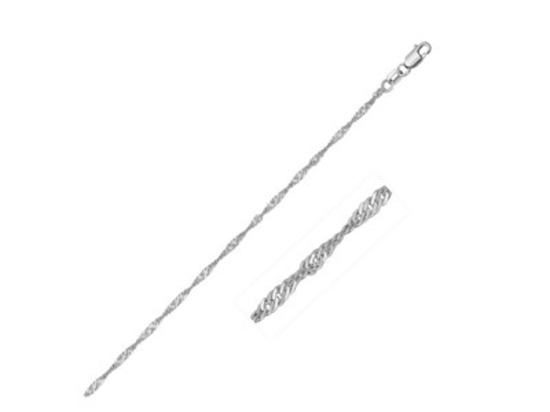 10k Gold Singapore Chain Necklace 20"