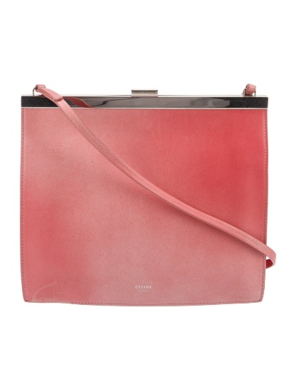 Celine Mini Pink Leather Push-lock Crossbody Bag